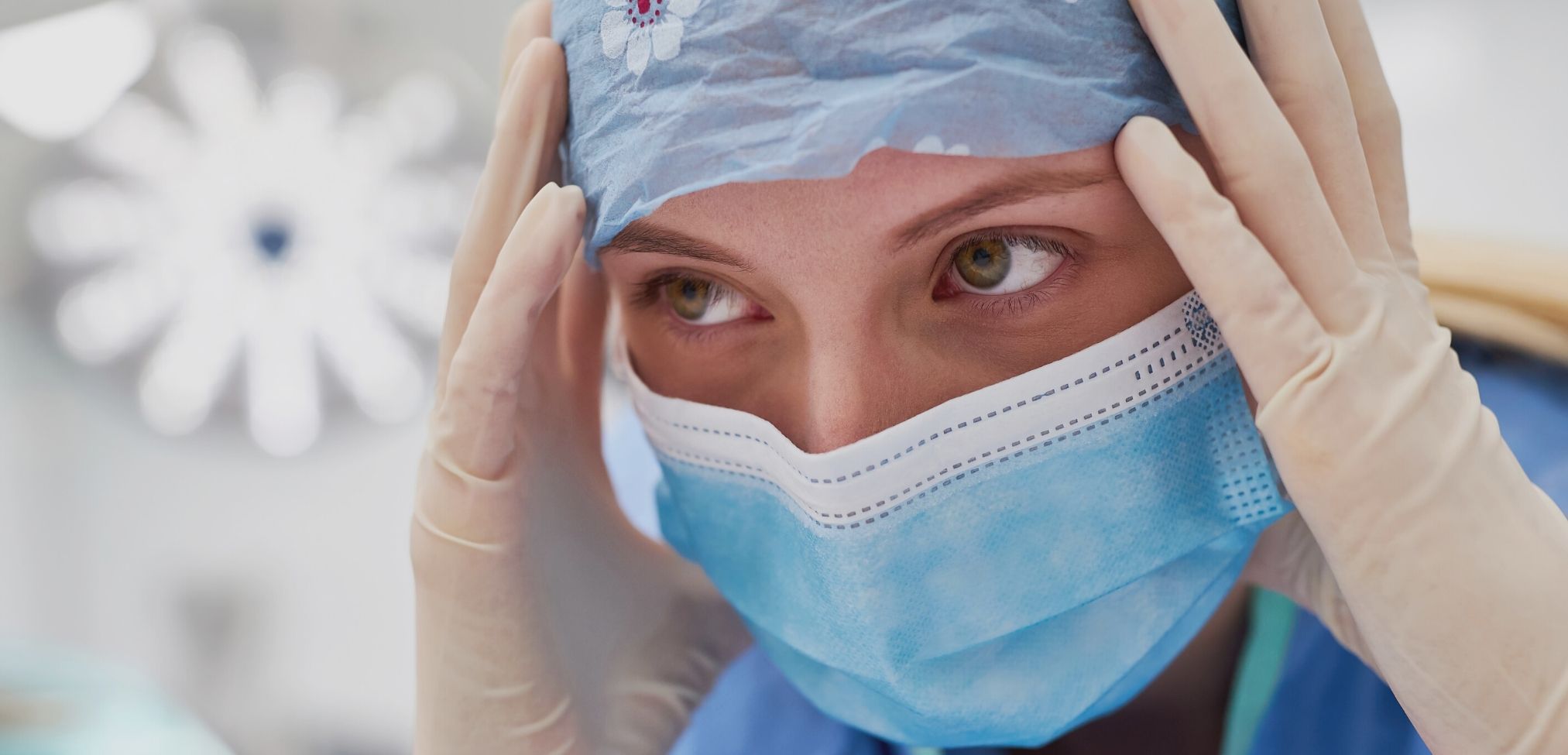 stressed nurse in the OR